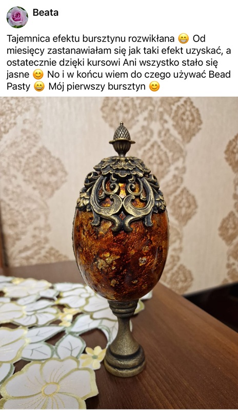 pisanka z efektem bursztynu - opinia1