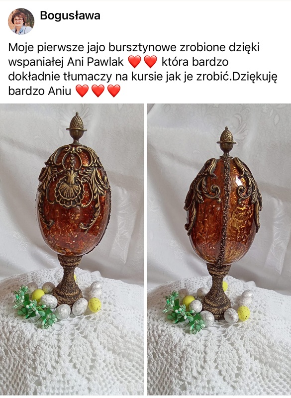 pisanka z efektem bursztynu - opinia2