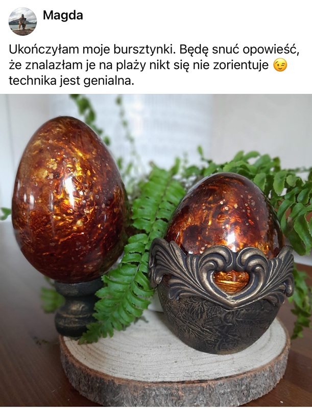 pisanka z efektem bursztynu - opinia3